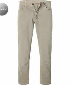 camel active Jeans 488885/5951/20 Slim Fit, Baumwoll-Stretch, Olivgrün