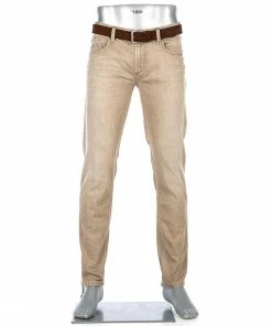 Alberto Tapered Fit Slipe Organic 68371381/525 Jeans Slipe, Bio-Baumwoll-Stretch 11,5oz, Beige , Beige
