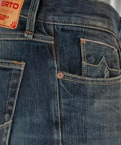 Alberto Tapered Fit Slipe Japan Denim 69491368/848 Jeans Slipe, Baumwolle 11,5oz, Blau -jeansniedrigerpreis 363815 norm5