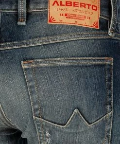 Alberto Tapered Fit Slipe Japan Denim 69491368/848 Jeans Slipe, Baumwolle 11,5oz, Blau -jeansniedrigerpreis 363815 norm6