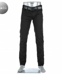 Alberto Regular Fit Pipe-PBJ DS 68671960/999 Jeans Pipe, Baumwoll-Stretch 9oz, Schwarz