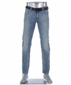 Alberto Tapered Fit Slipe Vintage 68371370/840 Jeans Slipe, Baumwoll-Stretch 9,5oz, Blau