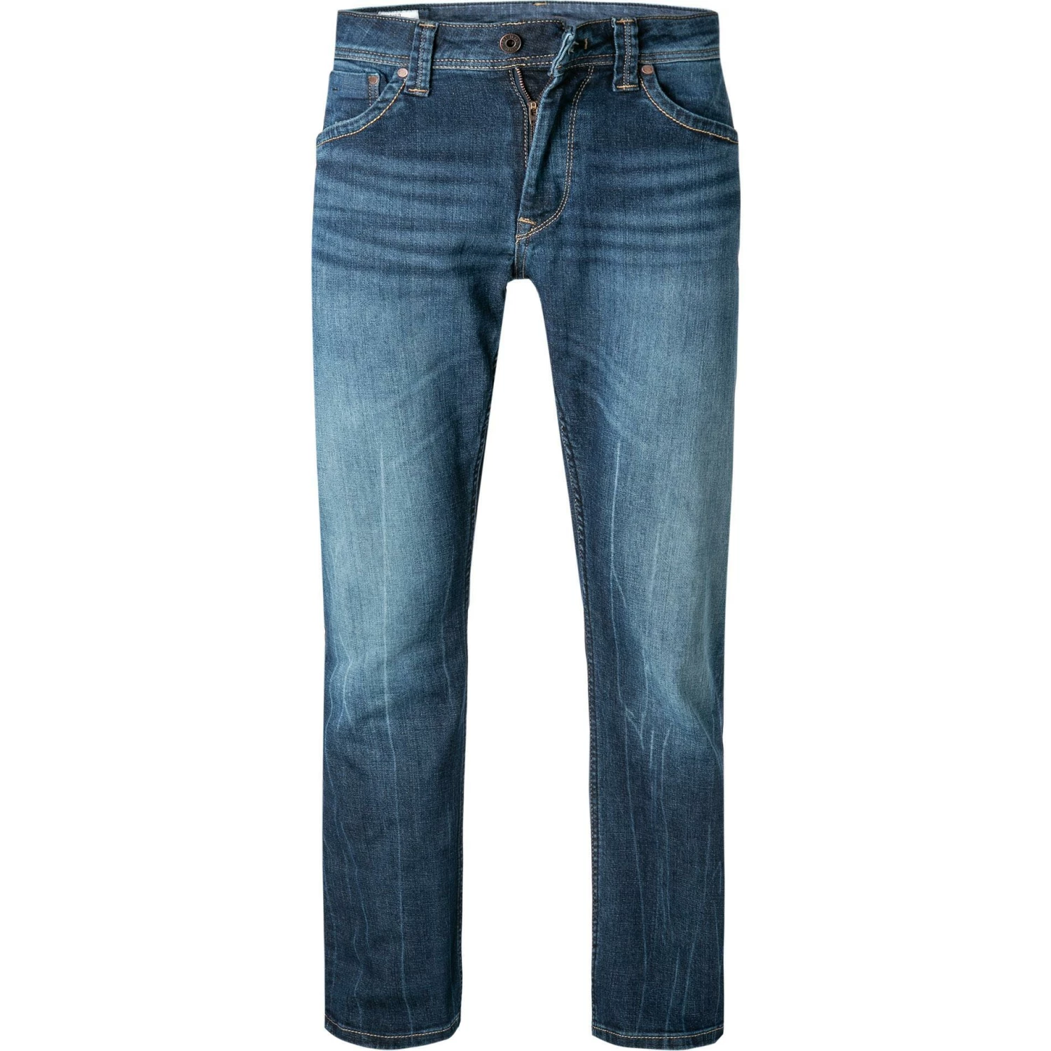 Pepe Jeans Kingston Patch PM200143DF7/000 Relaxed Fit, Baumwoll-Stretch, Blau 1 Pepe Jeans Kingston Patch PM200143DF7/000 Relaxed Fit, Baumwoll-Stretch, Blau