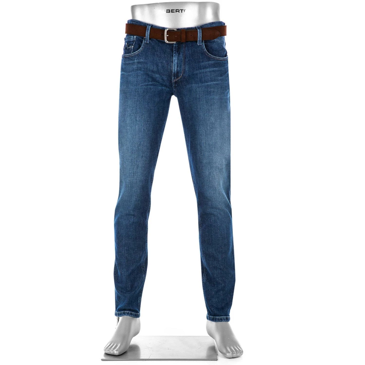 Alberto Tapered Fit Slipe Organic 68371381/885 Jeans Slipe, Bio-Baumwoll-Stretch 11,5oz, Dunkelblau 1 Alberto Tapered Fit Slipe Organic 68371381/885 Jeans Slipe, Bio-Baumwoll-Stretch 11,5oz, Dunkelblau