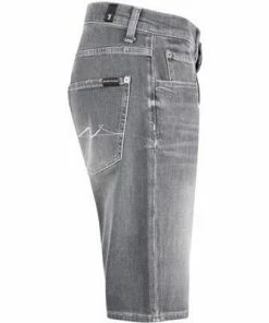 7 for all mankind Shorts mittelgrau JSZ2B070HG Jeansshorts, Regular Fit, Baumwoll-Stretch -jeansniedrigerpreis 365947 norm3