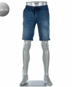 Alberto Tapered Fit House-K 61371959/849 Jeansshorts House, Baumwoll-Stretch, Blau