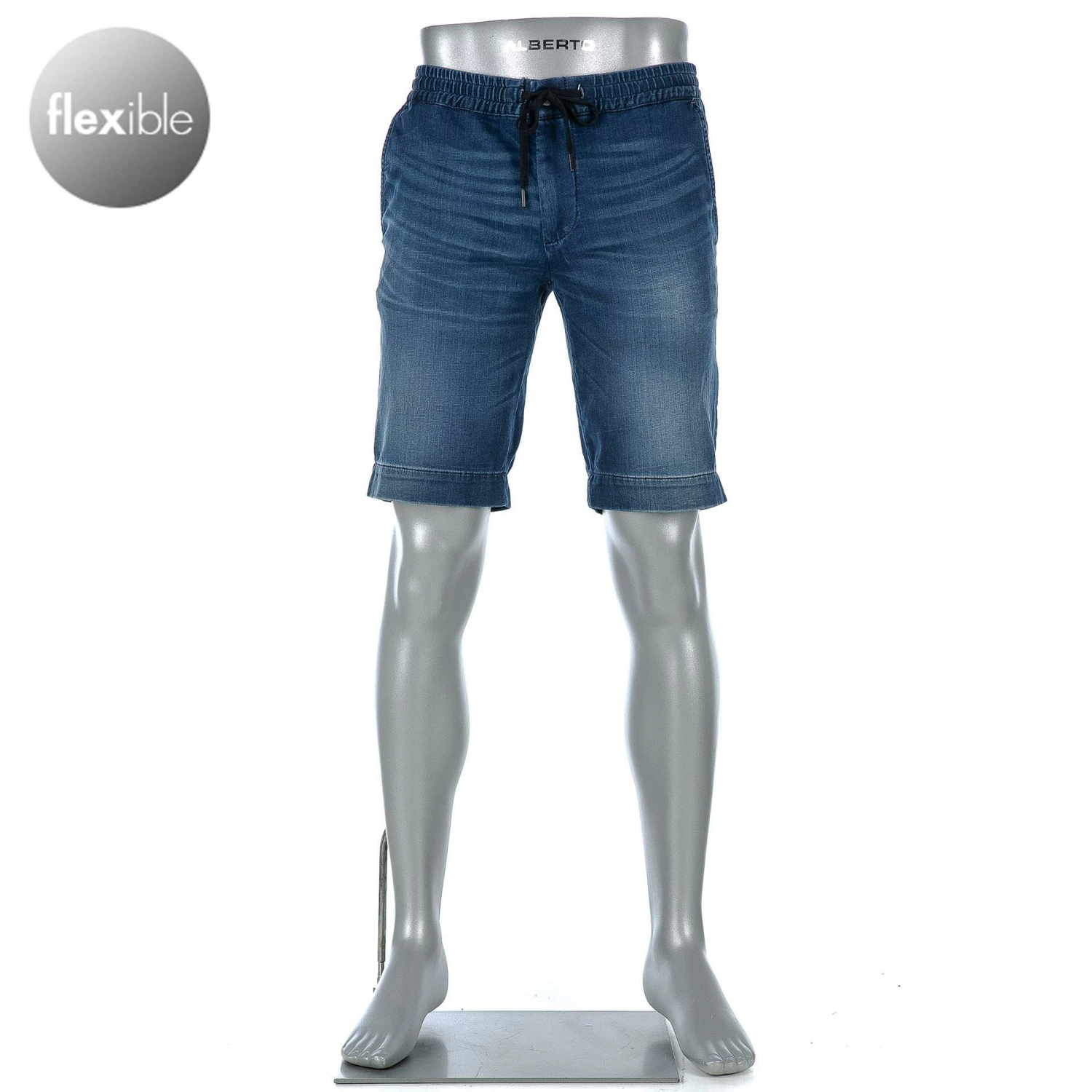 Alberto Tapered Fit House-K 61371959/849 Jeansshorts House, Baumwoll-Stretch, Blau 1 Alberto Tapered Fit House-K 61371959/849 Jeansshorts House, Baumwoll-Stretch, Blau