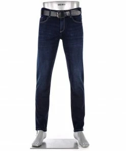 Alberto Tapered Fit Slipe-DS Sustain. 68371379/890 Jeans Slipe, Baumwoll-Stretch 11,5oz, Dunkelblau