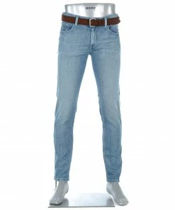 Alberto Tapered Fit Slipe Organic 68371381/825 Jeans Slipe, Bio-Baumwoll-Stretch 11,5oz, Blau