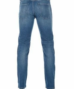 Alberto Slim Fit Slim-DS Sustainable 48371379/840 Jeans Slim, Baumwoll-Stretch 11oz, Blau , Blau -jeansniedrigerpreis 366084 norm3