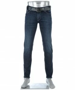 Alberto Slim Fit Slim-DS Sustainable 48371379/890 Jeans Slim, Baumwoll-Stretch 11oz, Dunkelblau , Dunkelblau