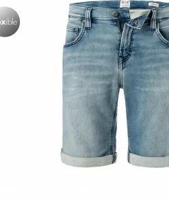 MUSTANG Shorts 1010873/5000/313 Jeansshorts, Regular Fit, Baumwoll-Stretch, Hellblau
