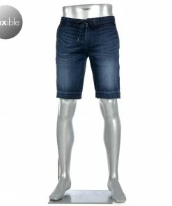 Alberto Tapered Fit House-K 61371959/880 Jeansshorts House, Baumwoll-Stretch, Indigo