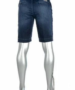 Alberto Tapered Fit House-K 61371959/880 Jeansshorts House, Baumwoll-Stretch, Indigo -jeansniedrigerpreis 366796 norm3