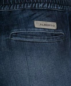 Alberto Tapered Fit House-K 61371959/880 Jeansshorts House, Baumwoll-Stretch, Indigo -jeansniedrigerpreis 366796 norm6