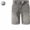 camel active Bermudas 498225/5U74/05 Jeansshorts Madison, Slim Fit, Baumwoll-Stretch, Hellgrau, Grau