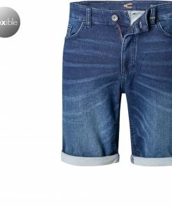 camel active Bermudas 498225/5U73/83 Jeansshorts Madison, Slim Fit, Baumwoll-Stretch, Dunkelblau