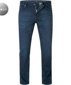 BOSS Jeans Delaware 50438767/415 Slim Fit, Baumwolle T400®, Dunkelblau, Marine