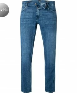 BOSS Jeans Delaware 50438747/420 Slim Fit, Baumwolle T400®, Mittelblau , Blau