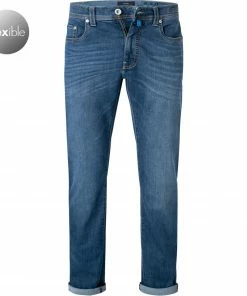 Pierre Cardin Jeans Lyon 03451/000/08815/01 Tapered Fit, Baumwoll-Stretch 8,5oz, Mittelblau , Blau