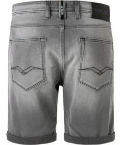 Replay Shorts RBJ MA981Y.000.573B826/096 Jeansshorts, Bio-Baumwoll-Stretch 10,5oz, Grau -jeansniedrigerpreis 369249 norm2
