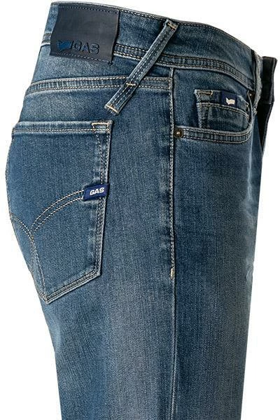 GAS Jeans 351380 030879/WZ22 Jeans Albert, Slim Fit, Baumwoll-Stretch 12oz, Mittelblau, Blau 4 GAS Jeans 351380 030879/WZ22 Jeans Albert, Slim Fit, Baumwoll-Stretch 12oz, Mittelblau, Blau – Bild 4
