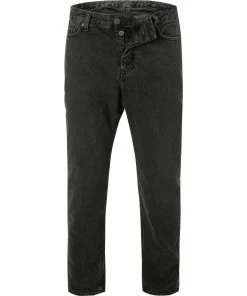 American Vintage Jeans MYOP61/black poivre et sel Baumwolle, Schwarz
