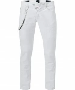 tramarossa 21UB51980/19-80/B036/0001/WHITEDESTROYE Jeans, Slim Fit, Baumwoll-Stretch, White destroyed