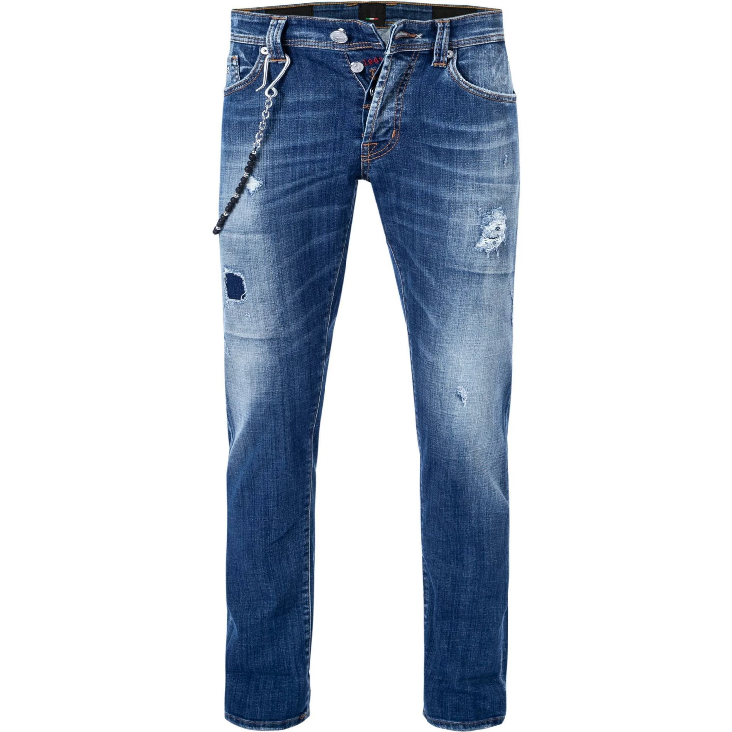 tramarossa 21UB51980/19-80/D436/SKYDESTROYED Jeans, Slim Fit, Baumwoll-Stretch, Sky destroyed 1 tramarossa 21UB51980/19-80/D436/SKYDESTROYED Jeans, Slim Fit, Baumwoll-Stretch, Sky destroyed