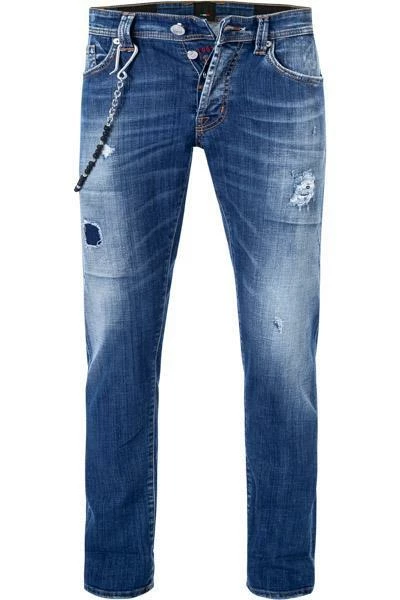 tramarossa 21UB51980/19-80/D436/SKYDESTROYED Jeans, Slim Fit, Baumwoll-Stretch, Sky destroyed 2 tramarossa 21UB51980/19-80/D436/SKYDESTROYED Jeans, Slim Fit, Baumwoll-Stretch, Sky destroyed – Bild 2