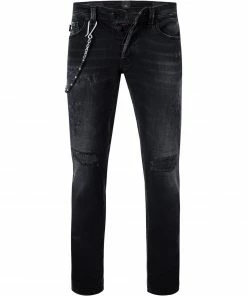tramarossa 21UB51980/19-80/D394/BLACKDESTROYED Jeans, Slim Fit, Baumwoll-Stretch, Black destroyed