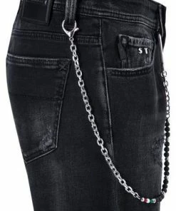 tramarossa 21UB51980/19-80/D394/BLACKDESTROYED Jeans, Slim Fit, Baumwoll-Stretch, Black destroyed -jeansniedrigerpreis 370867 norm3