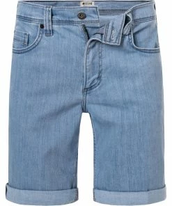 MUSTANG Jeansshorts 1011159/5000/310 Slim Fit, Baumwoll-Stretch, Hellblau