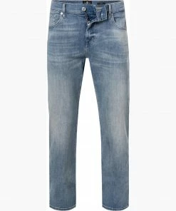 7 for all mankind Slimmy light blue JSMSB10RLL Jeans Slimmy, Baumwoll-Stretch, Hellblau