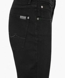 7 for all mankind Jeans Slimmy black JSMSA67RBL Baumwolle T400®, Schwarz -jeansniedrigerpreis 370964 norm3