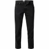 Wrangler Greensboro black Crow W15QHP363 Jeans Greensboro, Regular Straight, Baumwoll-Stretch 13oz, Schwarz