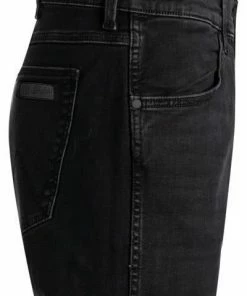 Wrangler Greensboro black Crow W15QHP363 Jeans Greensboro, Regular Straight, Baumwoll-Stretch 13oz, Schwarz -jeansniedrigerpreis 371948 norm3