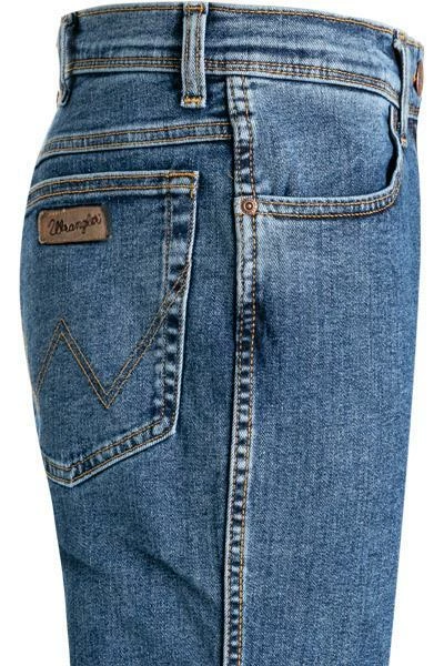 Wrangler Texas Slim Stonewash W12S33010 Jeans Texas, Slim Fit, Baumwoll-Stretch 13,75oz, Mittelblau 4 Wrangler Texas Slim Stonewash W12S33010 Jeans Texas, Slim Fit, Baumwoll-Stretch 13,75oz, Mittelblau – Bild 4