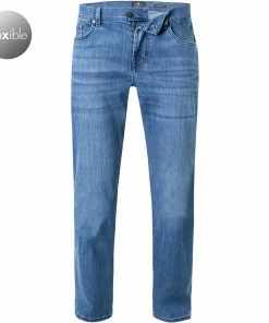 7 for all mankind Standard mid blue JSMNB800LM Jeans, Baumwoll-Stretch, Mittelblau