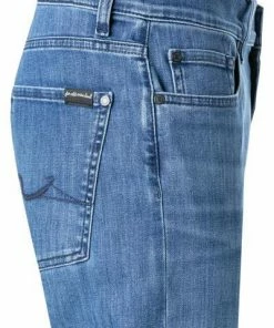 7 for all mankind Standard mid blue JSMNB800LM Jeans, Baumwoll-Stretch, Mittelblau -jeansniedrigerpreis 372212 norm3