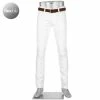 Alberto Regular Fit T400 Pipe 48171975/100 Jeans, Baumwolle T400® 8oz, Weiß