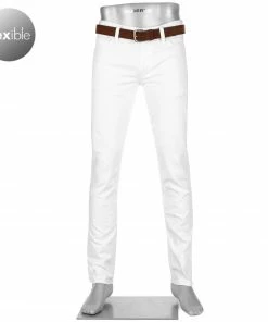 Alberto Regular Fit T400 Pipe 48171975/100 Jeans, Baumwolle T400® 8oz, Weiß