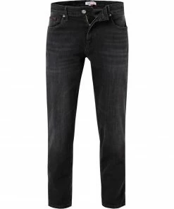 TOMMY JEANS DM0DM10781/1BZ Relaxed Straight, Baumwoll-Stretch 12,9oz, Schwarz