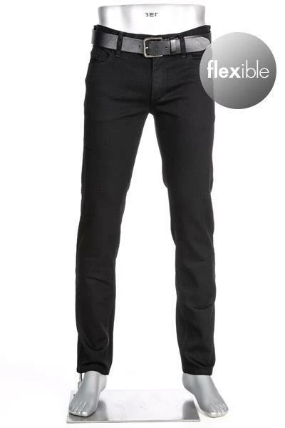 Alberto Regular Fit Pipe 60171471/999 Jeans Pipe, Baumwolle T400® 11oz, Schwarz 2 Alberto Regular Fit Pipe 60171471/999 Jeans Pipe, Baumwolle T400® 11oz, Schwarz – Bild 2