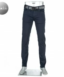 Alberto Regular Fit Pipe-DS Coloured 42471383/895 Jeans Pipe, Baumwolle T400® 9oz, Navy