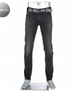 Alberto Regular Fit Pipe Cosy Jeans 48171459/994 Jeans Pipe, Baumwoll-Stretch 9oz, Dunkelgrau