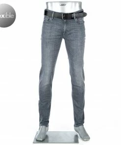 Alberto Slim Fit Slim-DS Dual Denim 42371572/965 Jeans Slim, Baumwolle T400® 10oz, Grau