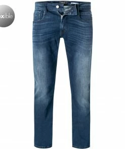 Replay Jeans Anbass M914Y.000.41A 90A/007 Slim Fit, Baumwoll-Stretch 10oz, Dunkelindigo