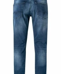 Replay Jeans Anbass M914Y.000.41A 90A/007 Slim Fit, Baumwoll-Stretch 10oz, Dunkelindigo -jeansniedrigerpreis 374065 norm2