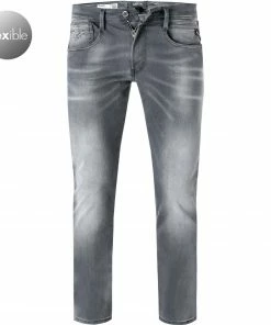 Replay Jeans Anbass M914Y.000.661 WB1/096 Slim Fit, Baumwoll-Stretch 11,5oz, Mittelgrau